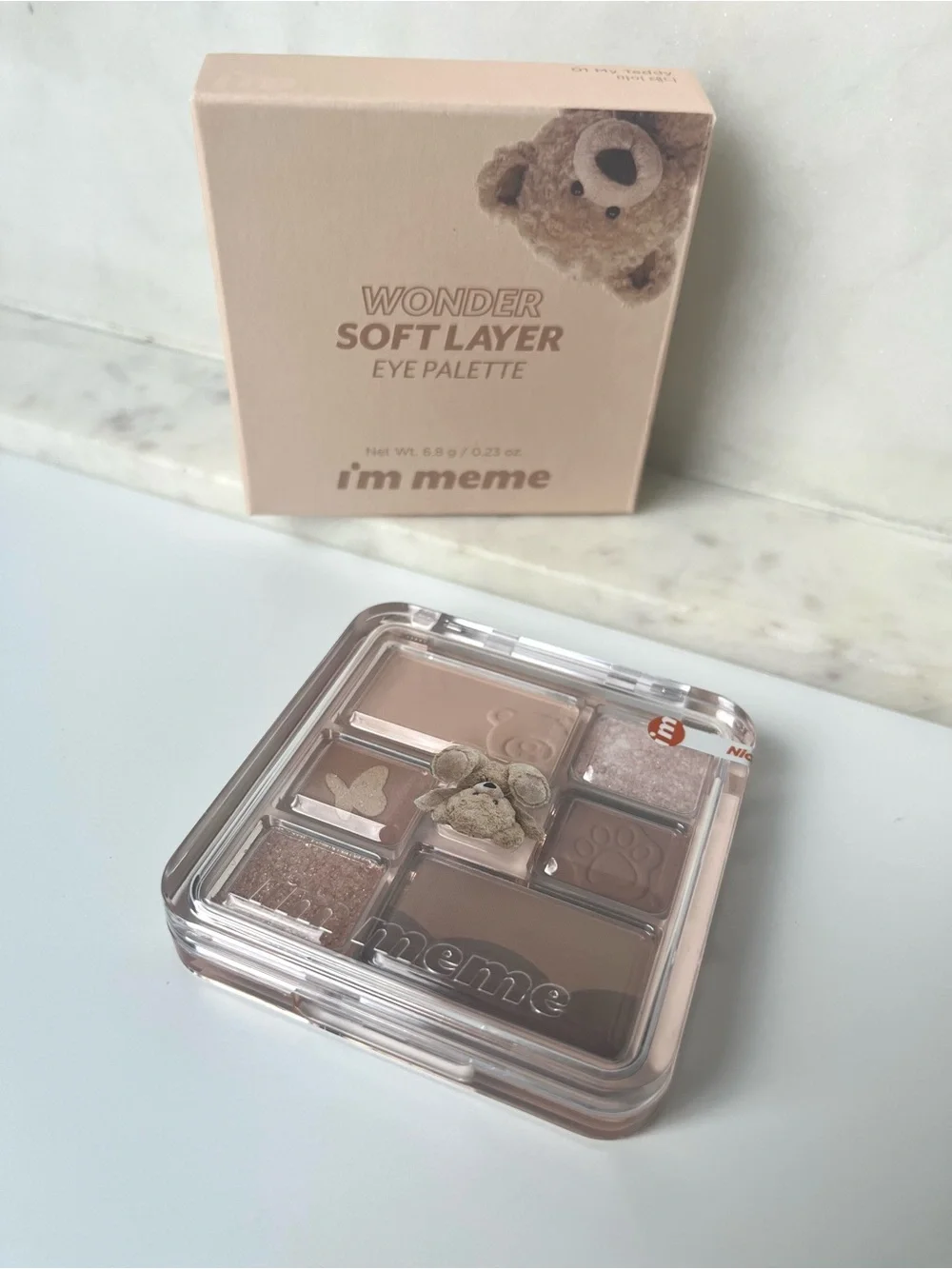 i’m meme Wonder Soft Layer Eye Palette 01 My Teddy NWT